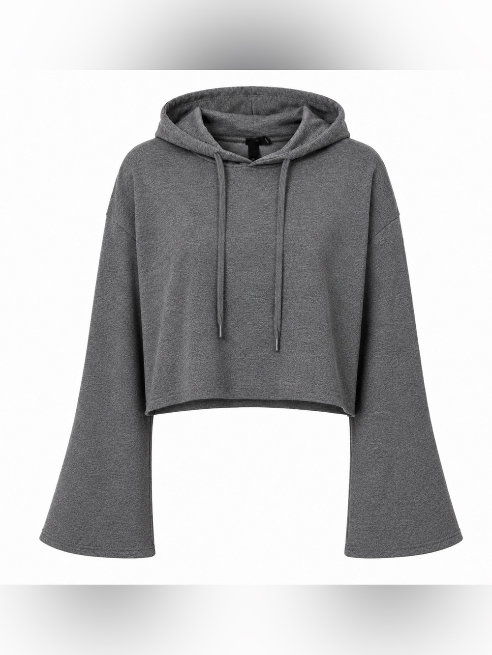 Noisy May Cropped Hoodie – Heather Grey – Size M